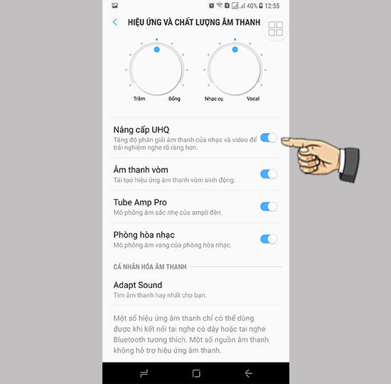 Kích hoạt tính năng